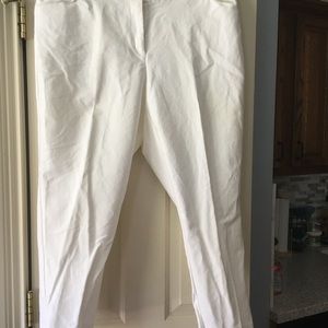 White Capri slacks